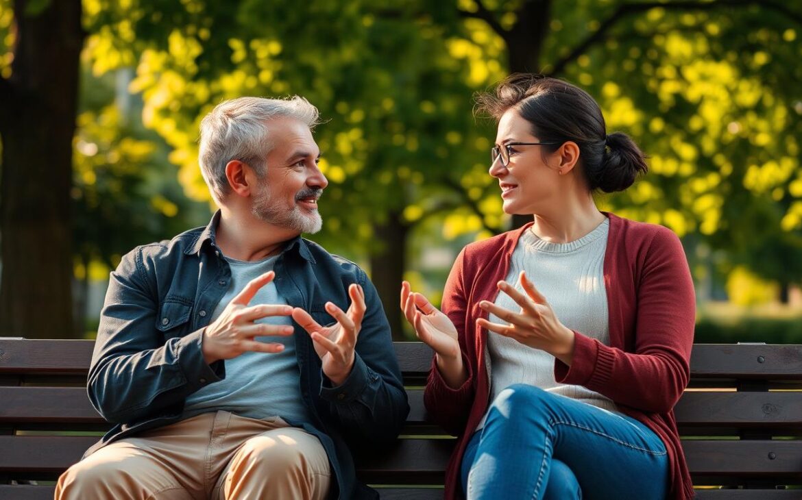 couple discussing relationship adaptations